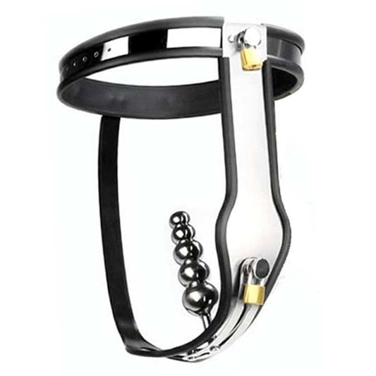 Steel Female Chastity Belt With Plug - Male Chastity