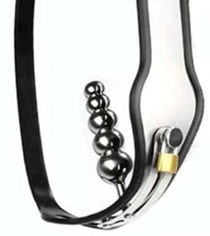 Steel Female Chastity Belt With Plug - - Male Chastity