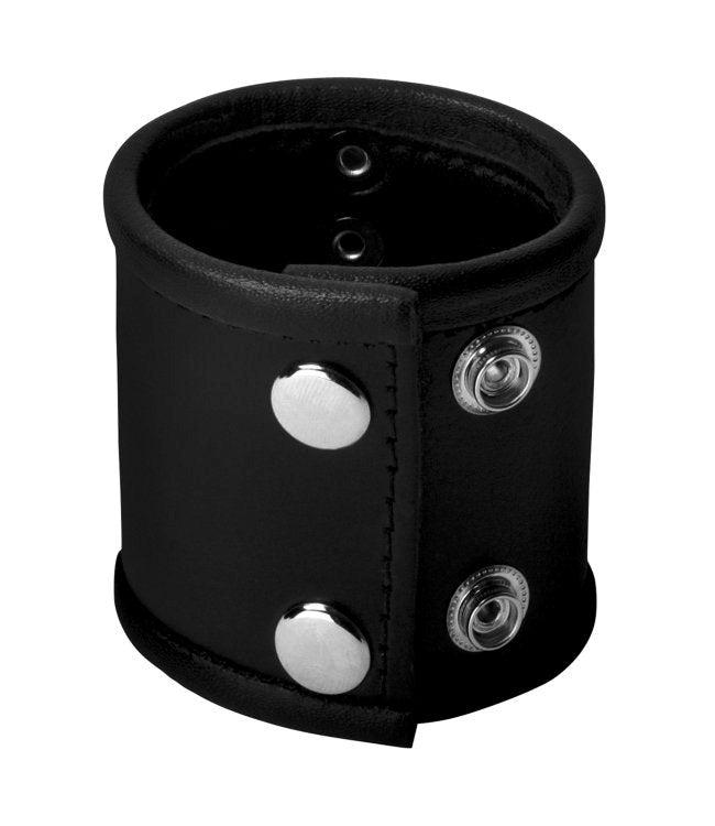 Strict Ball Stretcher With D-Ring Black - - Cock Rings