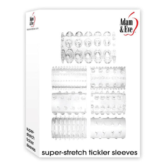Super Stretch Tickler Sleeves by Adam & Eve - Cock Rings
