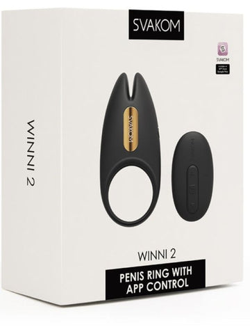 Svakom Winni 2 App Controlled Vibrating Male Cock Ring - Cock Rings