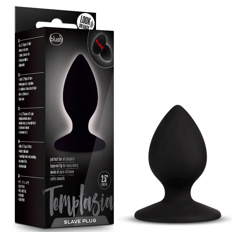 Temptasia Slave Plug Black - - Butt Plugs