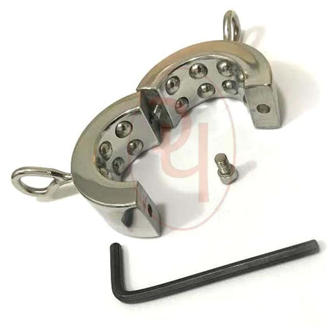 Testicle Stretcher With Matte Nodules - Ball and Cock Toys