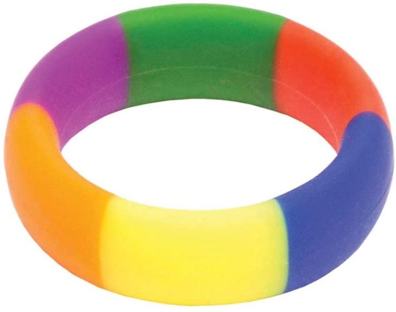 The 9's Pride 365 Rainbow Cockring - - Stretchy Cock Rings