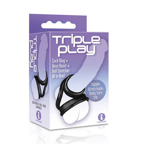 The 9's Triple Ring, TPR Stretchy Cock Ring - Cock Rings
