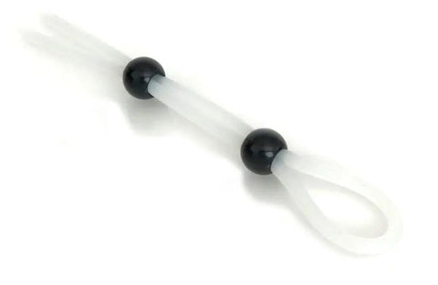 The Brawn Double Silicone Cock Leash - Stretchy Cock Rings