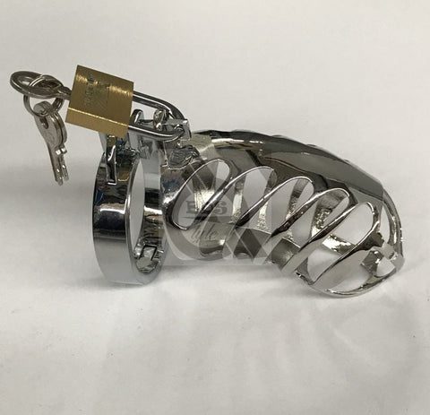 The Protector Ribbed Chastity Device - Male Chastity