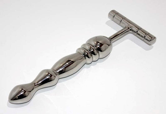 The Ripple T-Bar Extreme Steel Dildo - Anal Dildos
