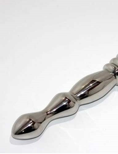 The Ripple T-Bar Extreme Steel Dildo - - Anal Dildos