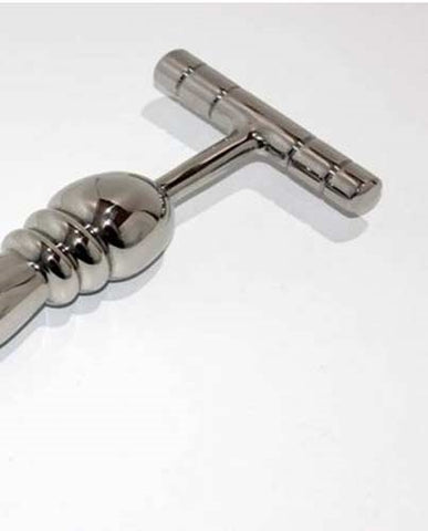 The Ripple T-Bar Extreme Steel Dildo - Anal Dildos