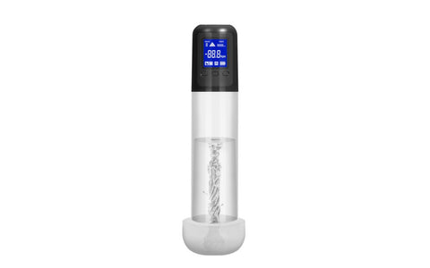 Shots Toys Smart Rechargeable LCD Penis Pump With Sleeve - Penis Pumps And Stretchers