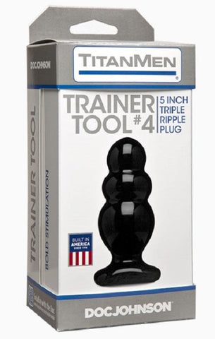 Doc Johnson TitanMen Trainer Tool 4 Sleek Butt Plug - Prostate Toys