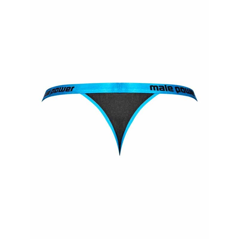 Male Power Casanova Uplift Micro Male Thong Black L/XL - - Jocks and G-Strings