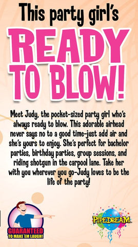 Pipedream Travel Size Judy Inflatable Blow Up Love Doll - Love Dolls