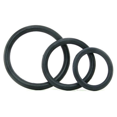 Tri-Rings Black - - Stretchy Cock Rings