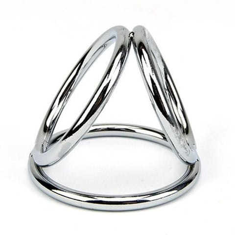 Triple Cock & Ball Divider Ring - Cock Rings