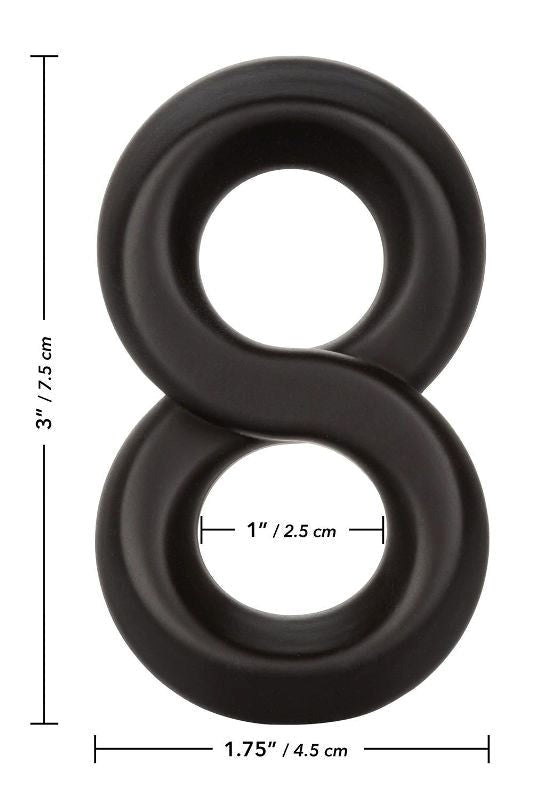 Ultra-Soft Crazy 8 - - Stretchy Cock Rings