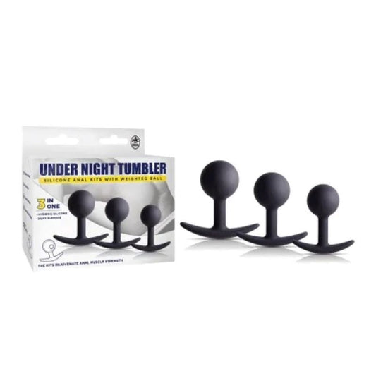 Under Night Tumbler - Weighted Anal Trainer Kit - Butt Plugs