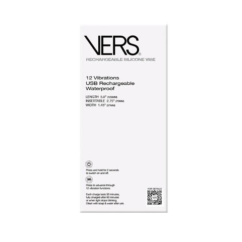 Vers Plug Vibe - Black Rechargeable - Butt Plugs
