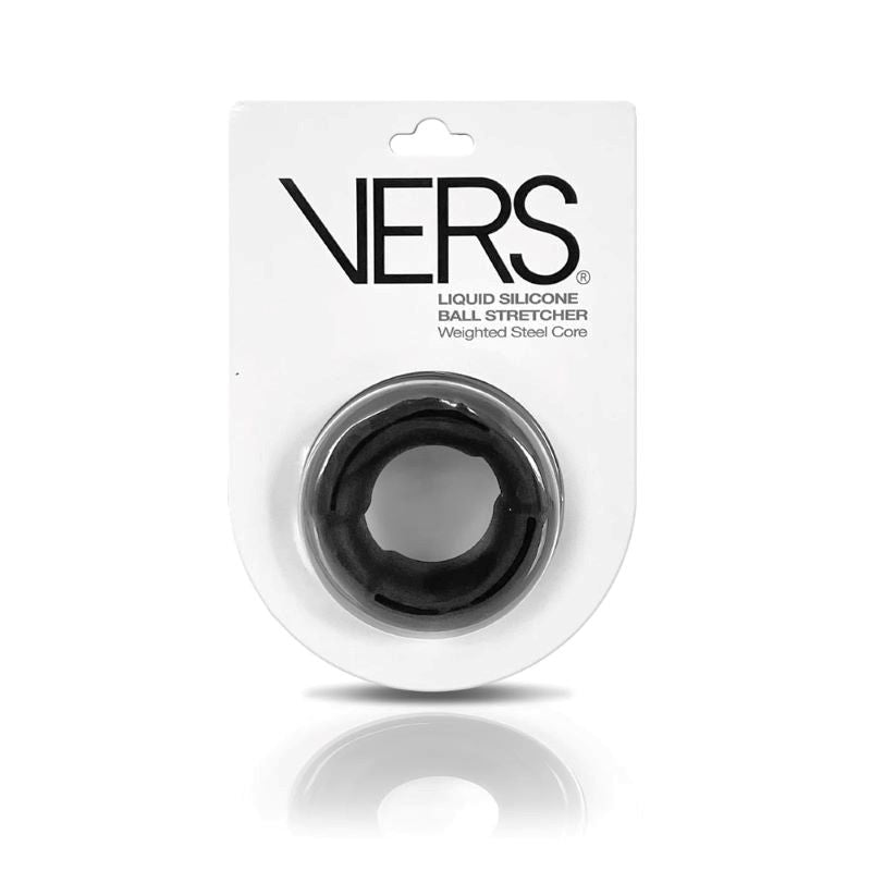 VERS Steel Weighted Ball Stretcher - Black - - Ball and Cock Toys