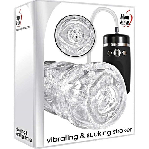 Adam & Eve Vibrating & Sucking Pleasure Stroker - Masturbators and Strokers