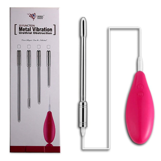 Vibrating Penis Plug with Bulbous Head 10 Speed - Penis Plugs