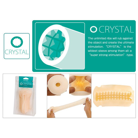 Vorze A10 Cyclone SA Sleeve Crystal - Pumps, Extenders and Sleeves