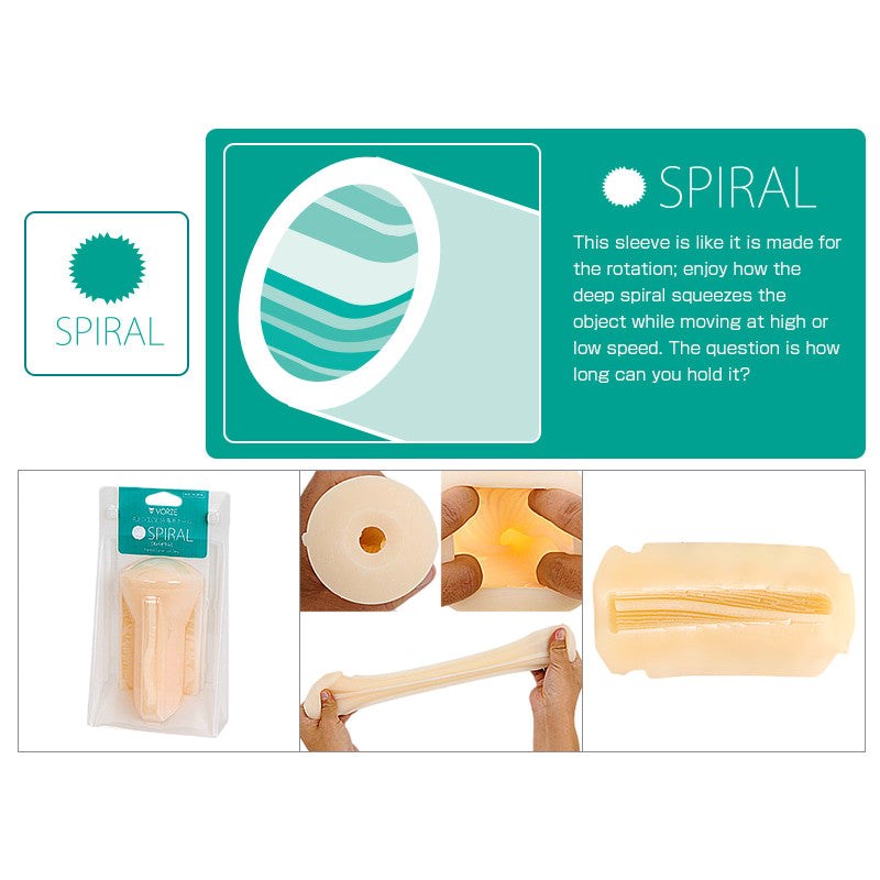 Vorze A10 Cyclone SA Sleeve Spiral - - Pumps, Extenders and Sleeves