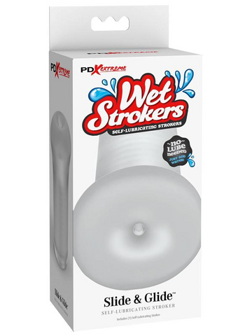 Pipedream Wet Strokers Slide and Glide Male Masturbator - Masturbators and Strokers