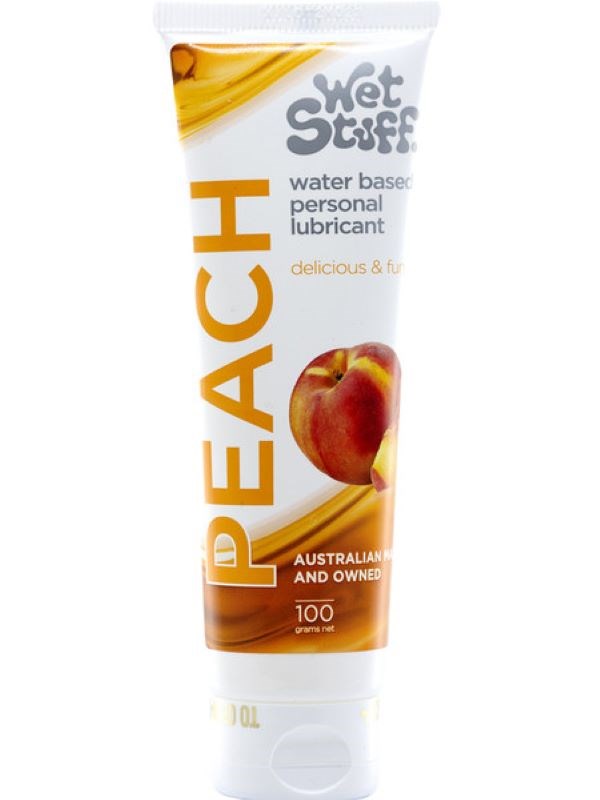 Wet Stuff Peach 100G Tube - - Water Based Lubes