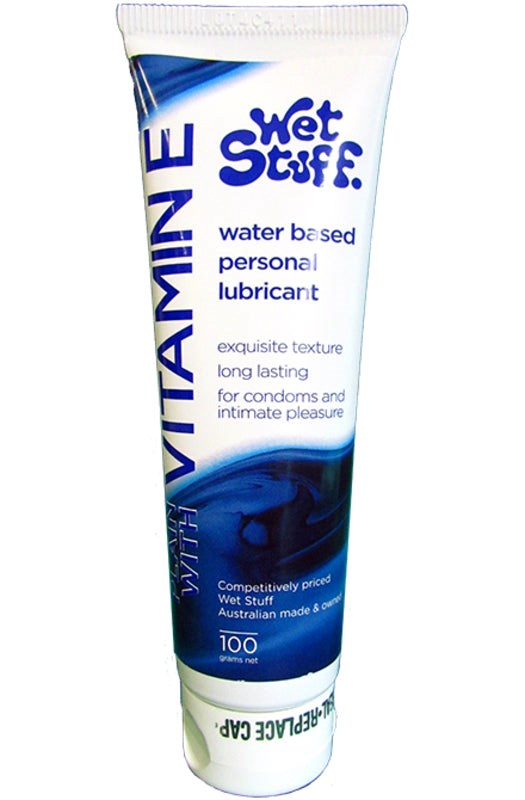 Wet Stuff With Vitamin E Lubricant Disc Top - Water Based Lubes