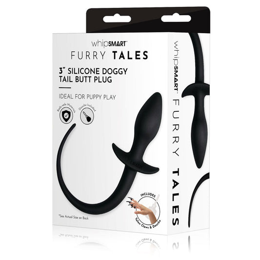 WhipSmart Furry Tales - Unleash Your Wild Side with 3-Inch Doggy Tail Plug - Butt Plugs