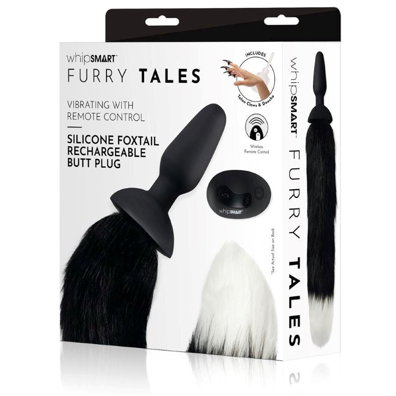 WhipSmart Furry Tales Foxtail Recharge Butt Plug - - Anal Vibrators