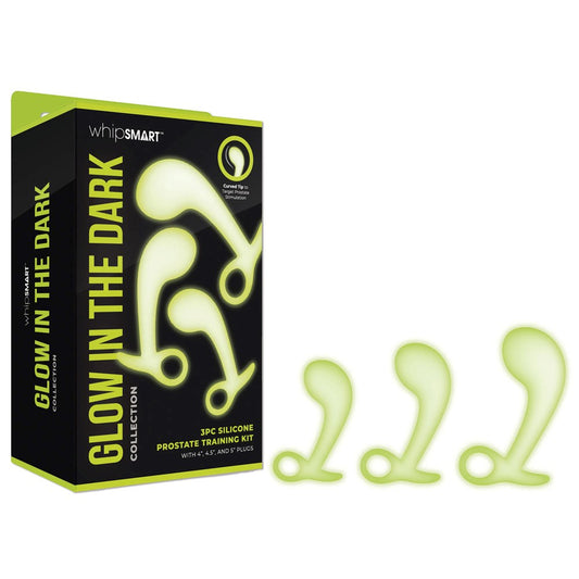 WhipSmart Luminous Prostate Pleasure Set - 3-Piece Kit - Prostate Toys