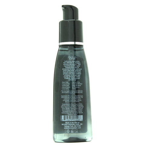 Wicked Aqua Chill Water Based Cooling Lubricant - Water Based Lubes