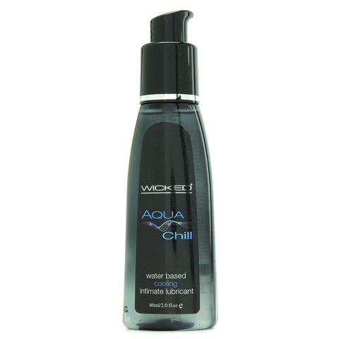 Wicked Aqua Chill Water Based Cooling Lubricant - Water Based Lubes