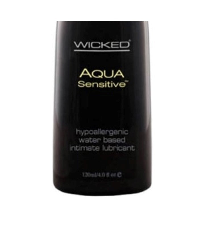 Wicked Aqua Sensitive Hypoallergenic Lube 120ml - - Water Based Lubes