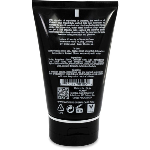 Wicked Jelle Anal Gel Unscented Lubricant - Lubricants and Lotions