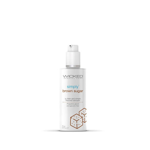 Wicked Simply Aqua Brown Sugar - Water Based Lubes