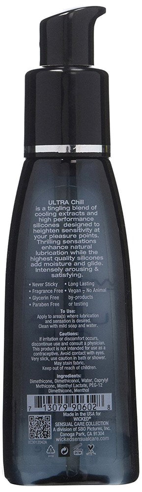 Wicked Ultra Chill Silicone Cooling Lube - - Silicone Based Lubes