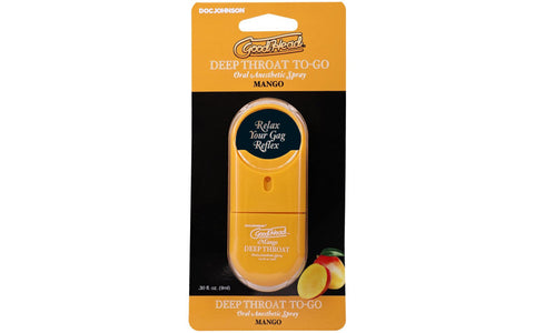GoodHead To-Go Deep Throat Spray Mango 9ml by Doc Johnson
