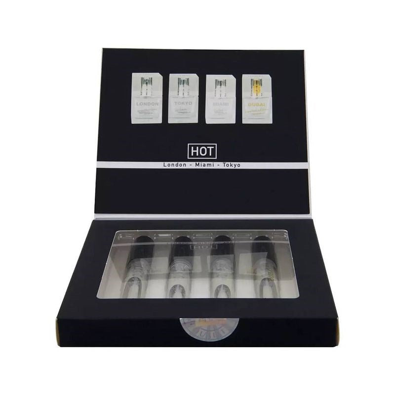 HOT Pheromone 4 Pack Perfume Tester Box for Men - - Sex Pheromones and Perfumes