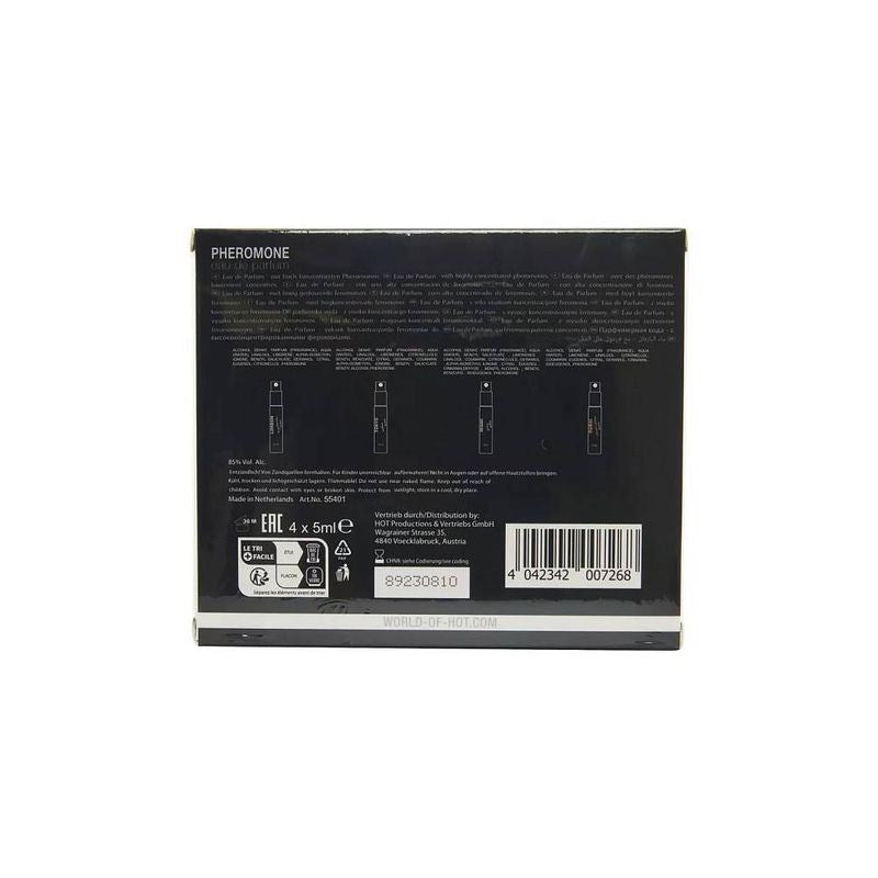 HOT Pheromone 4 Pack Perfume Tester Box for Men - - Sex Pheromones and Perfumes