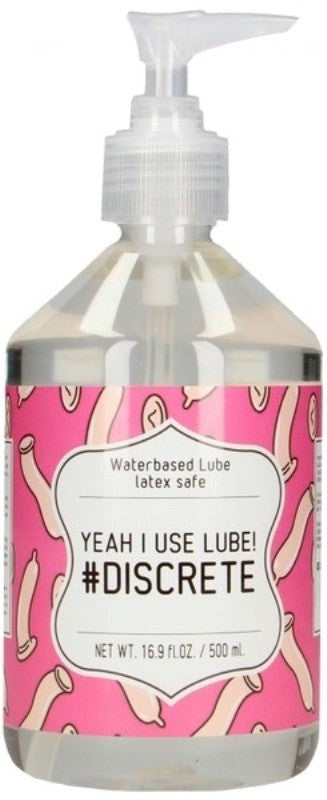 Yeah I Use Lube #Discrete 500ml - - Water Based Lubes