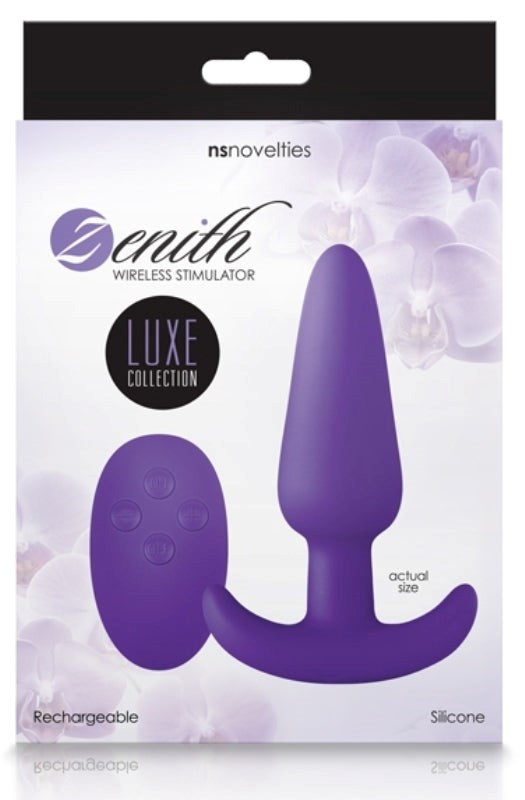 Zenith Wireless Stimulator Purple - - Butt Plugs