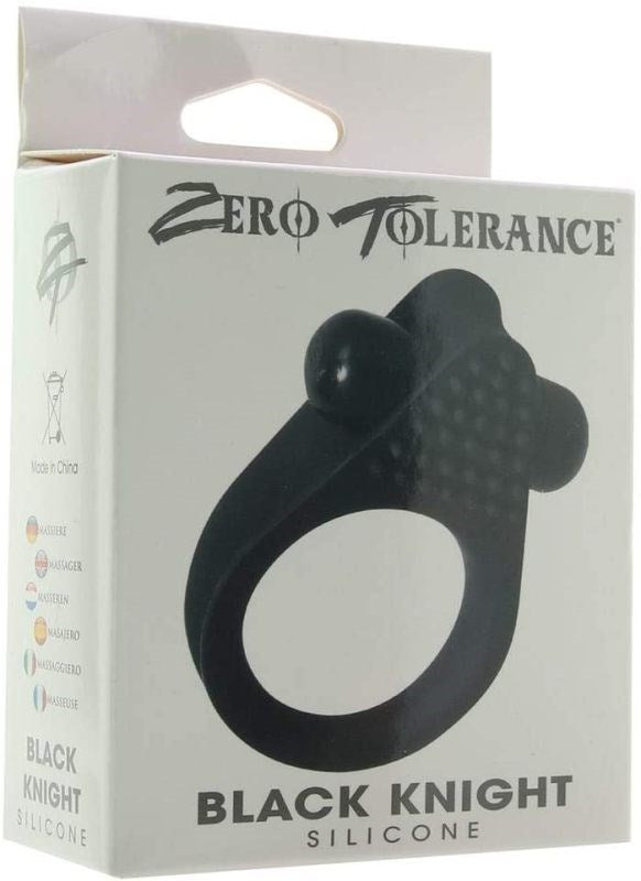 Zero Tolerance Black Knight Cock Ring - - Vibrating Cock Rings