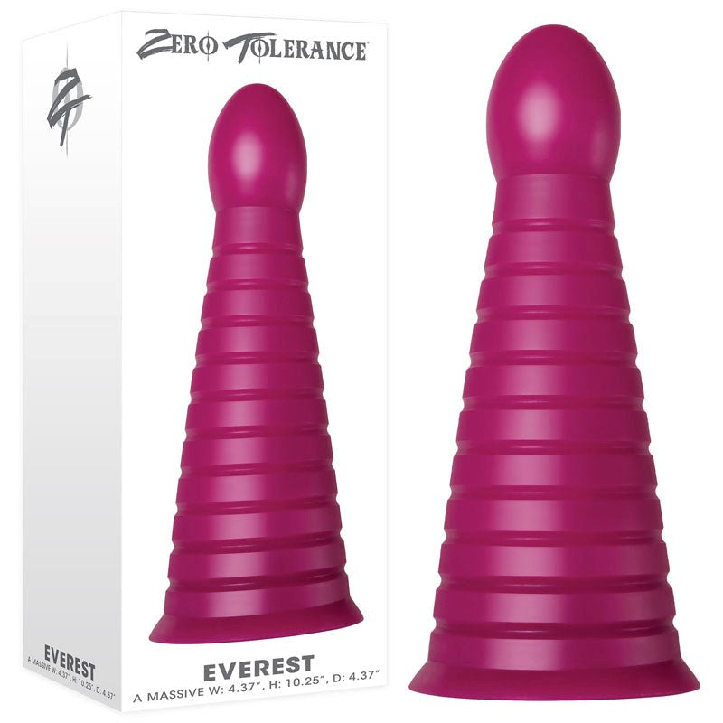 Zero Tolerance Everest Giant Butt Plug - Burgundy - - Butt Plugs