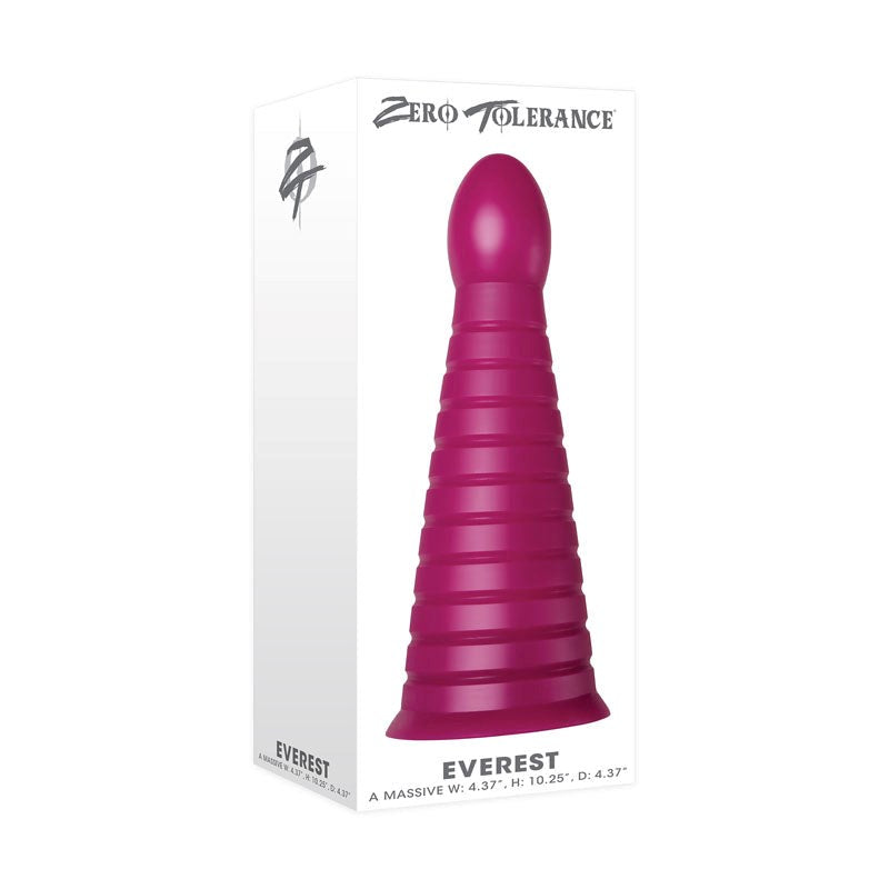 Zero Tolerance Everest Giant Butt Plug - Burgundy - - Butt Plugs