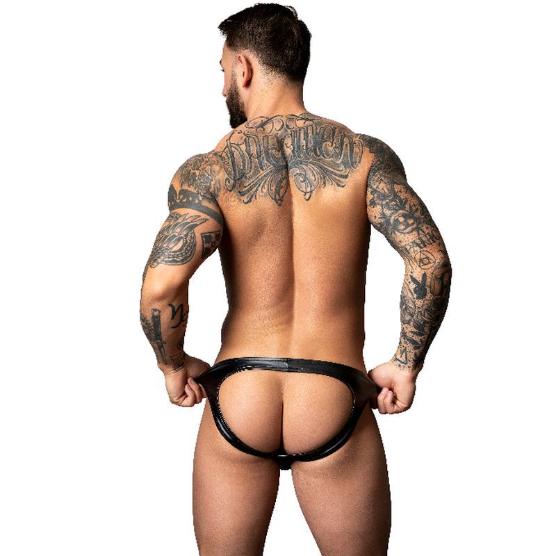 Male Power Moonshine Jock Strap Black - - Jocks and G-Strings