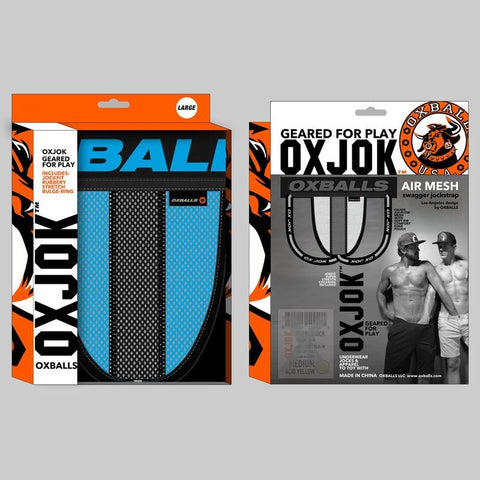 Oxballs Airmesh Swagger Male Jockstrap Sky Blue - Jocks and G-Strings
